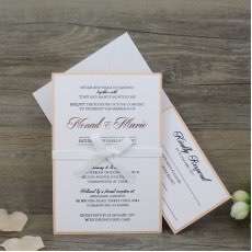 Pink Invitation Card Party Invitation with Envelope Wedding Card Customized 